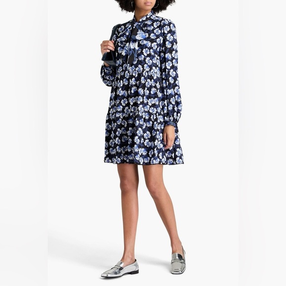 DIANE VON FURSTENBERG Romi tiered floral-print crepe mini dress NWT | size 6 - Picture 9 of 11